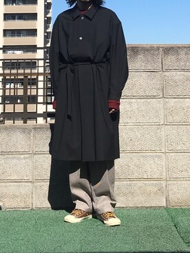 「Johnbull Private labo（ジョンブルプライベートラボ）のアイテム（スウェット）」を使った、T.O.M.さん（メンズ・174cm）の秋コーディネート