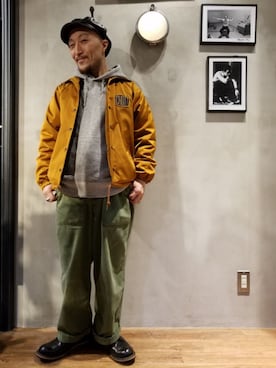 「ストリート服が好き」｜「アイテム（ナイロンジャケット）」を使った、senさん（メンズ・165cm）の秋コーディネート