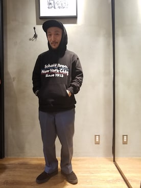 「ショット」｜「アイテム（キャップ）」を使った、senさん（メンズ・165cm）の秋コーディネート