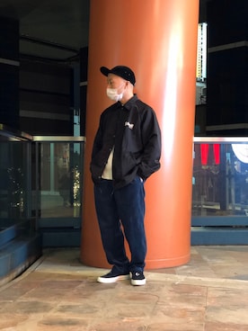 「アイテム（ブルゾン）」を使った、senさん（メンズ・165cm）の冬コーディネート