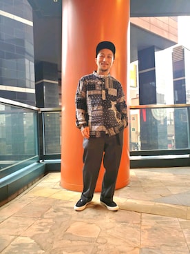 「ワークパンツ」｜senさん（メンズ・165cm）の冬コーディネート