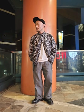 「アイテム（スラックス）」を使った、senさん（メンズ・165cm）の冬コーディネート