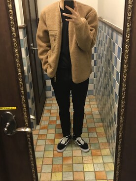 「UNIQLOU」｜「アイテム（その他アウター）」を使った、Hoqxさん（メンズ・177cm）の秋コーディネート