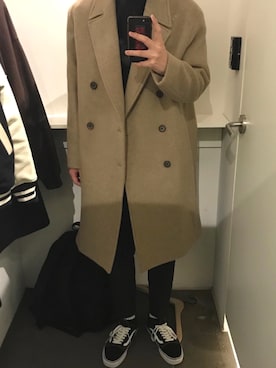 「AAA（トリプルエー）のアイテム（トップス）」を使った、Hoqxさん（メンズ・177cm）の秋コーディネート