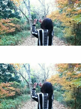 「HARE（ハレ）のアイテム（その他アウター）」を使った、SHIHOさん（レディース・160cm）の秋コーディネート