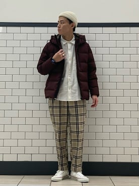 「417 EDIFICE（フォーワンセブンエディフィス）のアイテム（ダウンジャケット/コート）」を使った、kaziさん（メンズ・175cm）の冬コーディネート