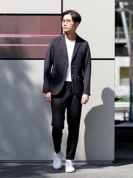 「COMMON PROJECTS（コモンプロジェクト）のアイテム」を使った、miuraさん（メンズ・178cm）の春コーディネート