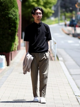 「COMMON PROJECTS（コモンプロジェクト）のアイテム」を使った、miuraさん（メンズ・178cm）の春コーディネート