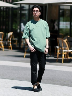 「EDIFICE LA BOUCLE（エディフィスラブークル）のアイテム」を使った、miuraさん（メンズ・178cm）の春コーディネート