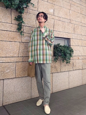 「EDIFICE（エディフィス）のアイテム（その他シューズ）」を使った、miuraさん（メンズ・178cm）の夏コーディネート