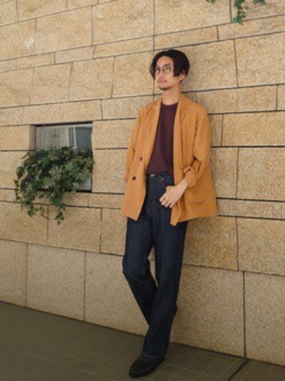 moncao / モンサオ ウォッシャブルシルクダブルシャツジャケットを使っ