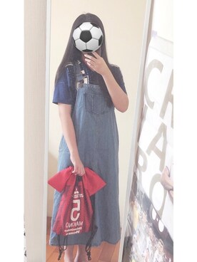 Yさんの「アディダス サッカー日本代表 ホームレプリカユニフォーム半袖」を使ったコーディネート