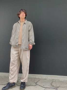 「CPCM（シーピーシーエム）のアイテム（その他アウター）」を使った、hiroyfnさん（メンズ・173cm）の春コーディネート