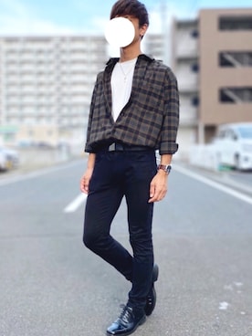 「ラブアンドピース2020」｜「アイテム（アナログ腕時計）」を使った、東北大生のWEARさん（メンズ・175cm）の秋コーディネート