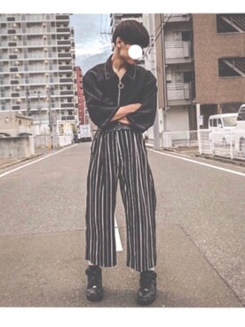 「NIKE（ナイキ）のアイテム（スニーカー、ブラック系）」を使った、東北大生のWEARさん（メンズ）の秋コーディネート