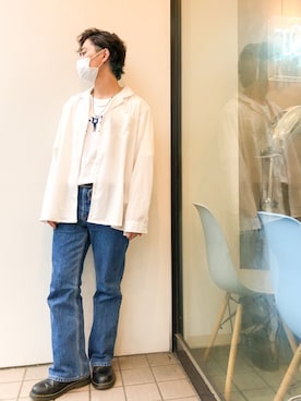 「Lazar（ラザル）のアイテム（トップス）」を使った、ひかり《相互》さん（メンズ・162cm）の春コーディネート