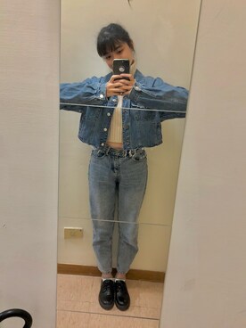 「Sassy（サッシー）のアイテム」を使った、カズナさん（レディース・160cm）の春コーディネート