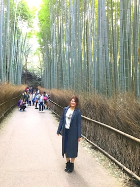 「シンプルおしゃれが好き」｜「アイテム（チェスターコート）」を使った、YUKA さん（レディース・163cm）の秋コーディネート