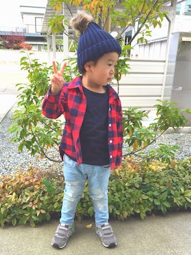Sotairoさん（キッズ・70cm）の秋コーディネート