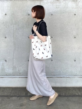 「アイテム（ワンピース/ドレス、シルバー系）」を使った、ayakaさん（レディース・153cm）の夏コーディネート