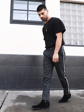 「model」｜Jacob Alvaradoさん（メンズ・180cm）の冬コーディネート