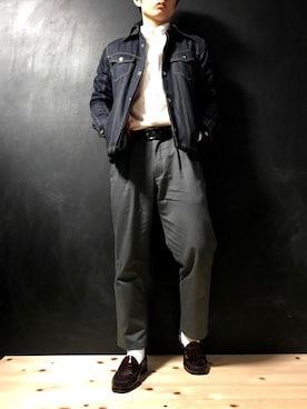 「A.S.M（エーエスエム）のアイテム（ジャケット/アウター）」を使った、じんさん（メンズ・169cm）の冬コーディネート