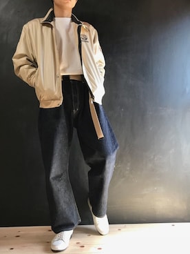 「PRPS（ピーアールピーエス）のアイテム」を使った、じんさん（メンズ・169cm）の春コーディネート