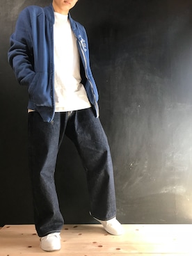 「PRPS（ピーアールピーエス）のアイテム」を使った、じんさん（メンズ・169cm）の春コーディネート