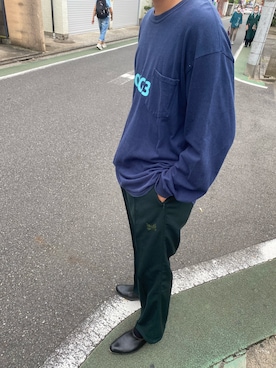 「CHAMULA（チャムラ）のアイテム（ブーツ）」を使った、ダニエルさん（メンズ・174cm）の秋コーディネート