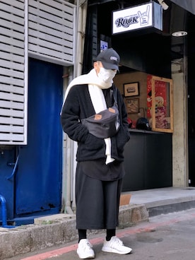 「skirt」｜楊喜碧さん（メンズ・170cm）の冬コーディネート