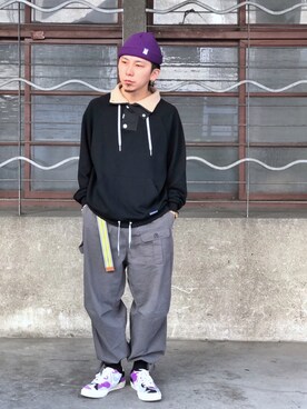 「アイテム（アンサンブル）」を使った、楊喜碧さん（メンズ・170cm）の冬コーディネート