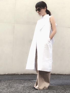 「Factor=（ファクターイコール）のアイテム（シューズ）」を使った、Chaccoさん（レディース・156cm）の秋コーディネート