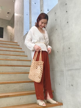 「平成最後のWEARISTAセンバツ」｜「アイテム（サンダル）」を使った、アリサさん（レディース・153cm）の春コーディネート