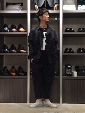 「HAMNETT（ハムネット）のアイテム（ジャケット/アウター）」を使った、noroさん（メンズ・168cm）の春コーディネート