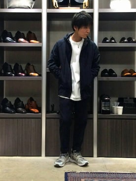 「HAMNETT（ハムネット）のアイテム（パーカー）」を使った、noroさん（メンズ・168cm）の秋コーディネート