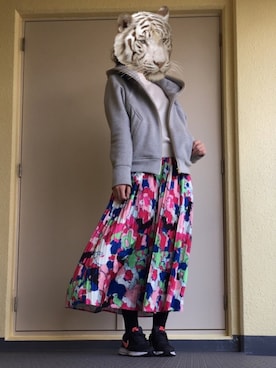 「hatra（ハトラ）のアイテム」を使った、TORAさん（レディース・163cm）の春コーディネート
