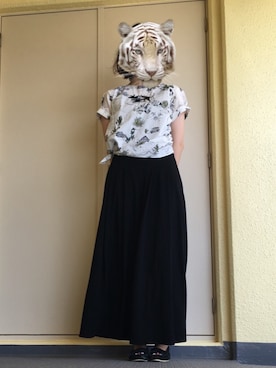 「Tatty Devine（タッティーディバイン）のアイテム（アクセサリー）」を使った、TORAさん（レディース・163cm）の春コーディネート