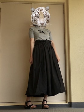 「Tatty Devine（タッティーディバイン）のアイテム（アクセサリー）」を使った、TORAさん（レディース・163cm）の夏コーディネート