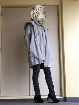「hatra（ハトラ）のアイテム」を使った、TORAさん（レディース・163cm）の秋コーディネート