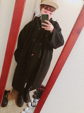 「SHEL'TTER ORIGINAL（シェルターオリジナル）のアイテム（ジャケット/アウター）」を使った、tmsnさん（レディース・152cm）の冬コーディネート