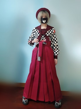 「T.U.K（ティーユーケー）のアイテム」を使った、步同さん（レディース・162cm）の冬コーディネート