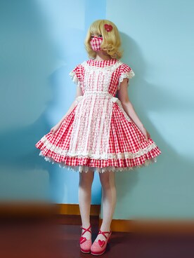 「Queen Bee（クイーンビー）のアイテム」を使った、步同さん（レディース・162cm）の夏コーディネート