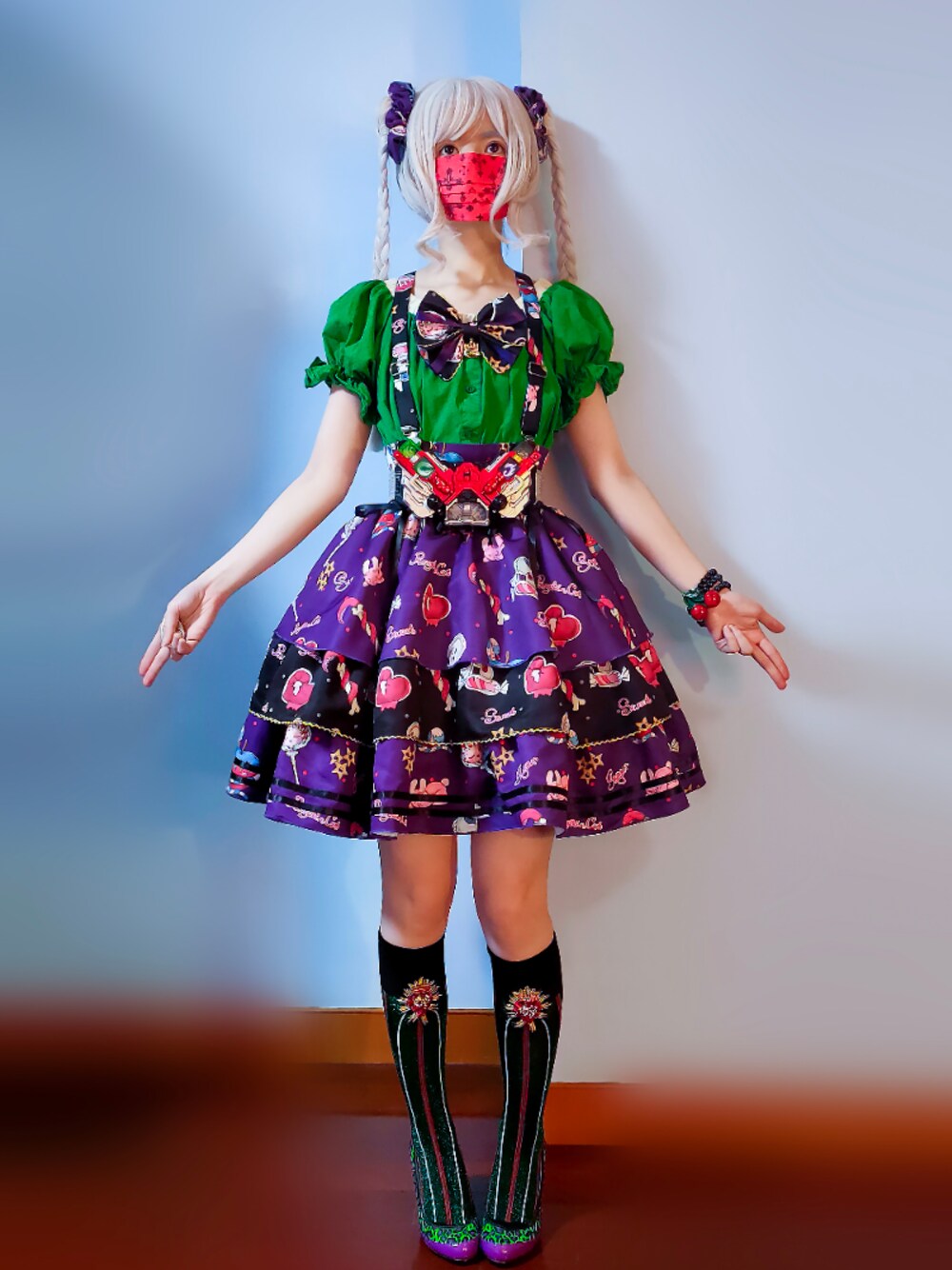 「BANDAIの仮面ライダーW ベルト+ガイアメモリ（ベルト、その他）」を使った、步同さん（レディース・162cm）の夏コーディネートの1枚目の写真