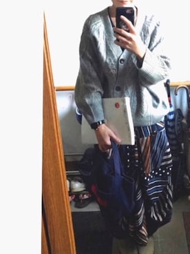 「BLUE BLUE（ブルーブルー）のアイテム（バッグ）」を使った、SauRiさん（レディース・160cm）の秋コーディネート