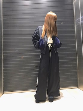 「KIKKA THE DIARY OF（キッカ　ザ　ダイアリー　オブ）のアイテム（ブルゾン）」を使った、あさん（レディース・149cm）の冬コーディネート