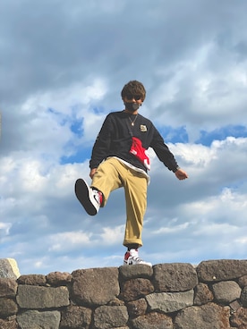 「ELEMENT（エレメント）のアイテム（スウェット）」を使った、syu_goさん（メンズ・173cm）の冬コーディネート