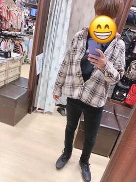 「UP START（アップスタート）のアイテム（ジャケット/アウター）」を使った、はせだいさん（メンズ・176cm）の春コーディネート
