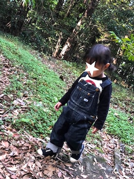 「BIG FIELD（ビッグフィールド）のアイテム」を使った、eka☺︎さん（レディース・80cm）の秋コーディネート