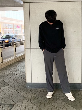 「ANDERSSON BELL（アンダースンベル）のアイテム（Tシャツ/カットソー）」を使った、sugiさん（メンズ・177cm）の春コーディネート