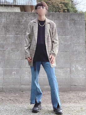 🇯🇵🇯🇵ゆーや🇰🇷🇰🇷さん（メンズ・175cm）の春コーディネート